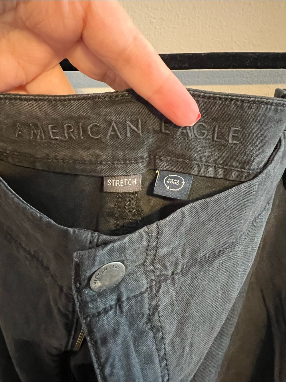 American Eagle Super High Rise Baggy Wide Leg Cargo Pants - Women’s 20 - Picture 6 of 9